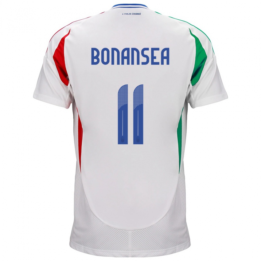 Herren Italien Barbara Bonansea #11 Weiß Auswärtstrikot Trikot 24-26 T-Shirt Schweiz