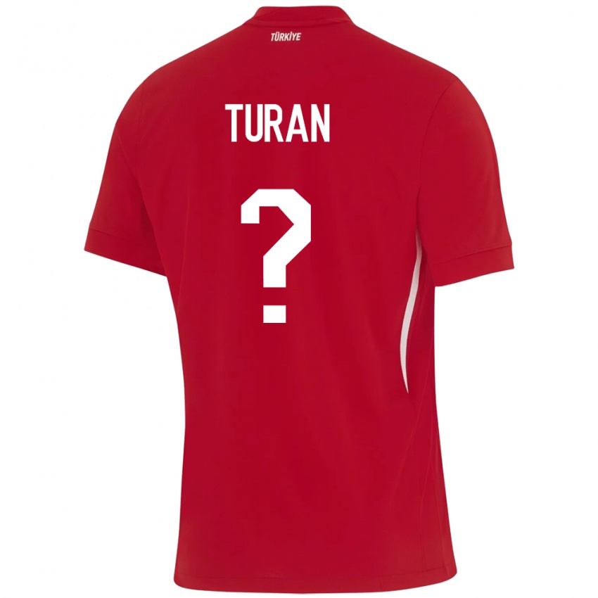 Herren Türkei Hasan Turan #0 Rot Auswärtstrikot Trikot 24-26 T-Shirt Schweiz