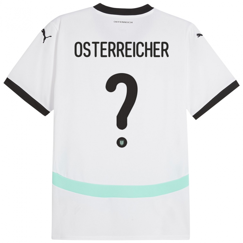 Herren Österreich Marijan Österreicher #0 Weiß Auswärtstrikot Trikot 24-26 T-Shirt Schweiz