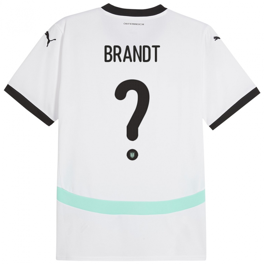 Herren Österreich Marco Brandt #0 Weiß Auswärtstrikot Trikot 24-26 T-Shirt Schweiz