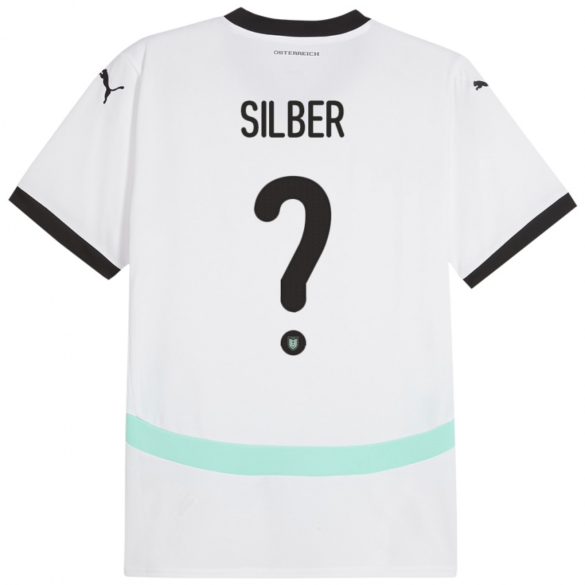 Herren Österreich Fabian Silber #0 Weiß Auswärtstrikot Trikot 24-26 T-Shirt Schweiz