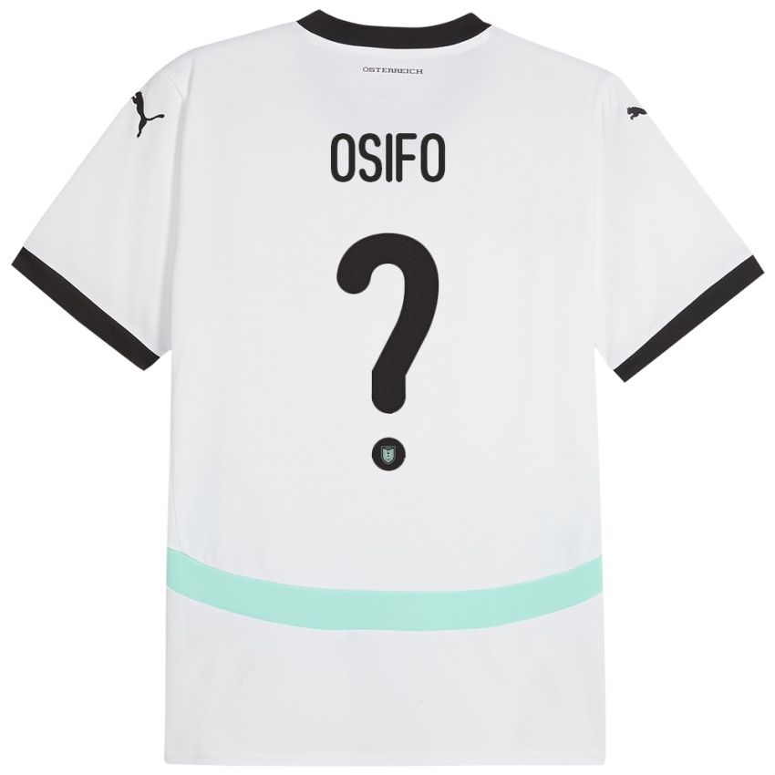 Herren Österreich David Osifo #0 Weiß Auswärtstrikot Trikot 24-26 T-Shirt Schweiz
