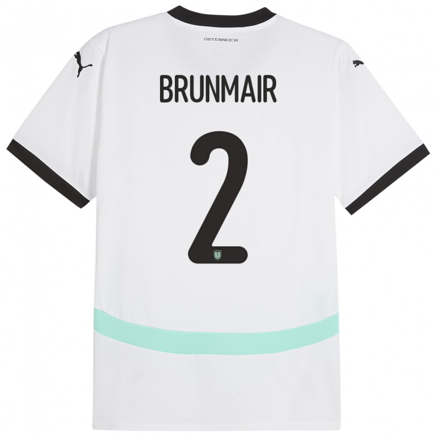 Herren Österreich Livia Brunmair #2 Weiß Auswärtstrikot Trikot 24-26 T-Shirt Schweiz