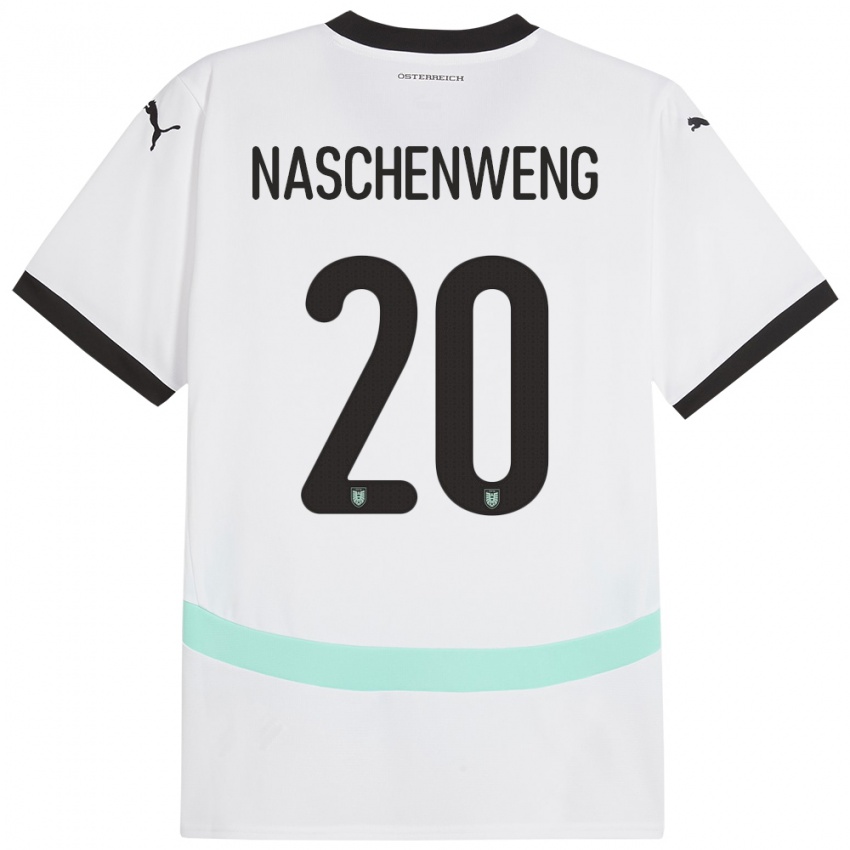 Herren Österreich Katharina Naschenweng #20 Weiß Auswärtstrikot Trikot 24-26 T-Shirt Schweiz