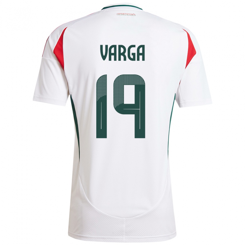Herren Ungarn Barnabás Varga #19 Weiß Auswärtstrikot Trikot 24-26 T-Shirt Schweiz
