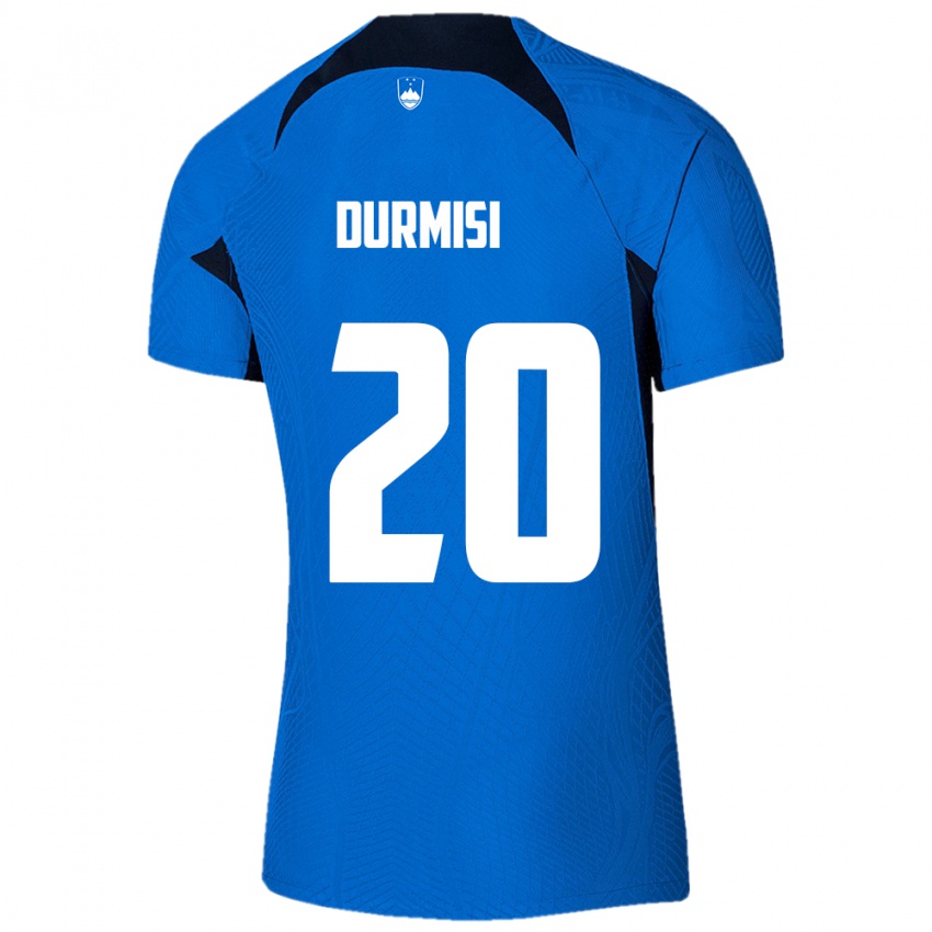 Herren Slowenien Arman Durmisi #20 Blau Auswärtstrikot Trikot 24-26 T-Shirt Schweiz