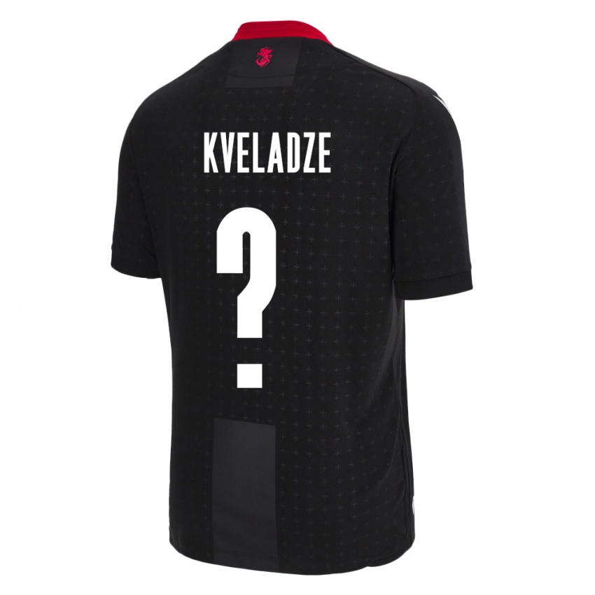 Herren Georgien Giorgi Kveladze #0 Schwarz Auswärtstrikot Trikot 24-26 T-Shirt Schweiz