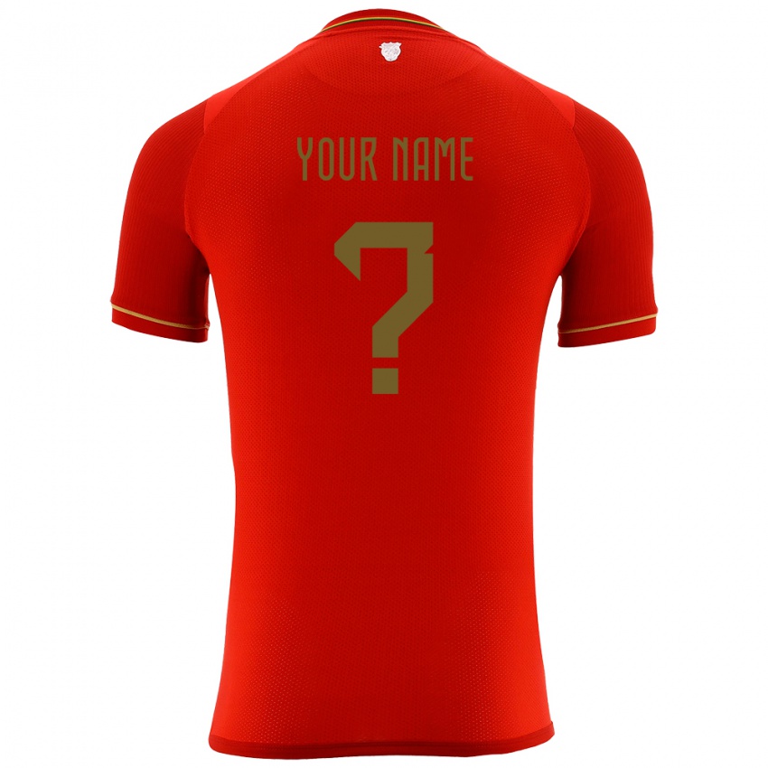Herren Bolivien Ihren Namen #0 Rot Auswärtstrikot Trikot 24-26 T-Shirt Schweiz