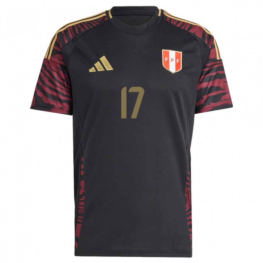 Herren Peru Luis Advíncula #17 Schwarz Auswärtstrikot Trikot 24-26 T-Shirt Schweiz