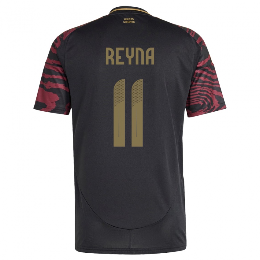 Herren Peru Bryan Reyna #11 Schwarz Auswärtstrikot Trikot 24-26 T-Shirt Schweiz