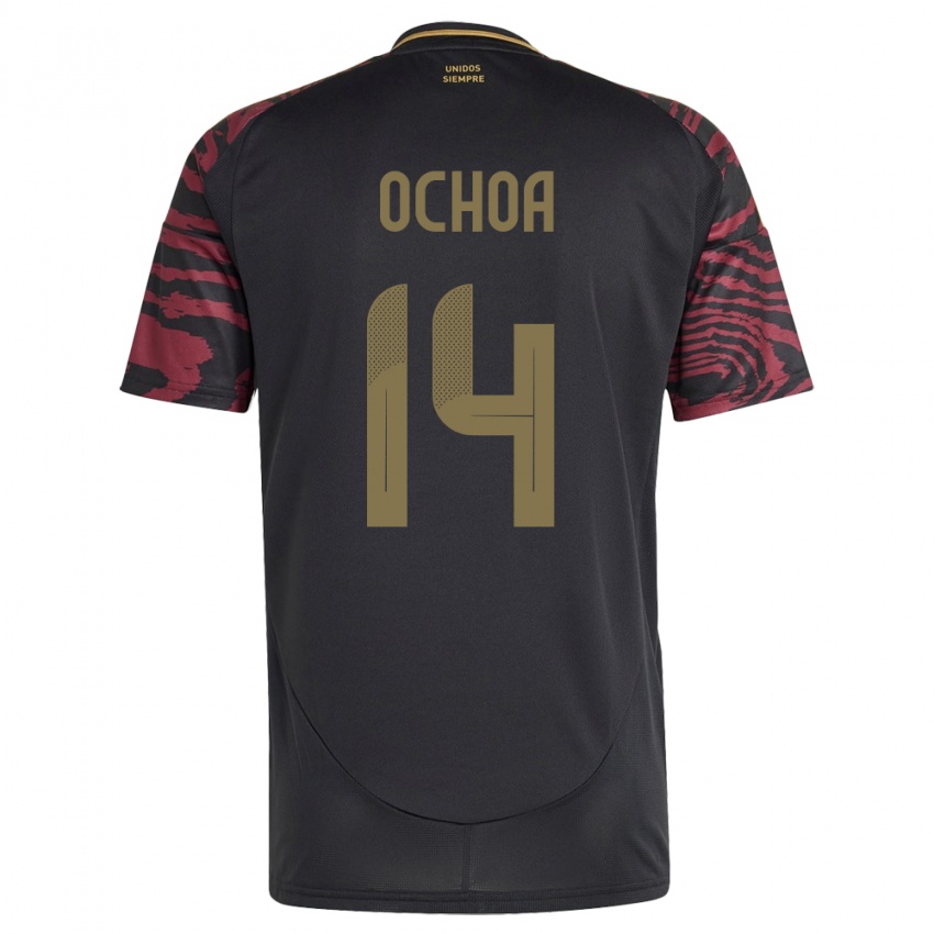 Herren Peru Victoria Ochoa #14 Schwarz Auswärtstrikot Trikot 24-26 T-Shirt Schweiz