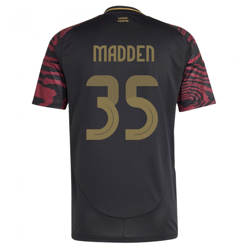 Herren Peru Savannah Madden #35 Schwarz Auswärtstrikot Trikot 24-26 T-Shirt Schweiz