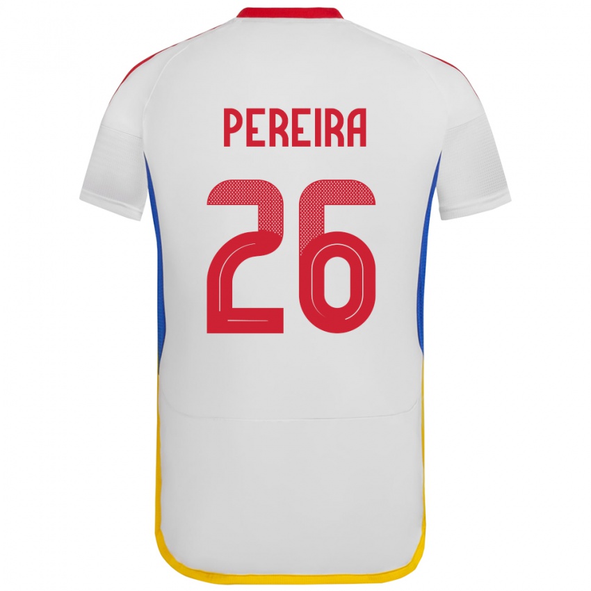 Herren Venezuela Daniel Pereira #26 Weiß Auswärtstrikot Trikot 24-26 T-Shirt Schweiz