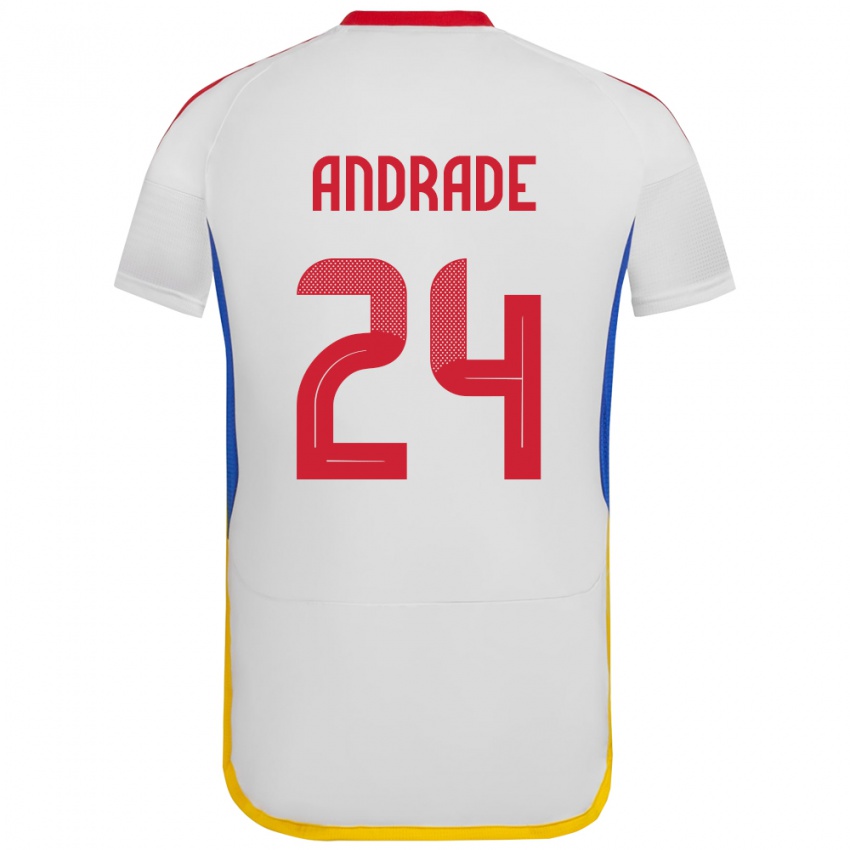 Herren Venezuela Kervin Andrade #24 Weiß Auswärtstrikot Trikot 24-26 T-Shirt Schweiz