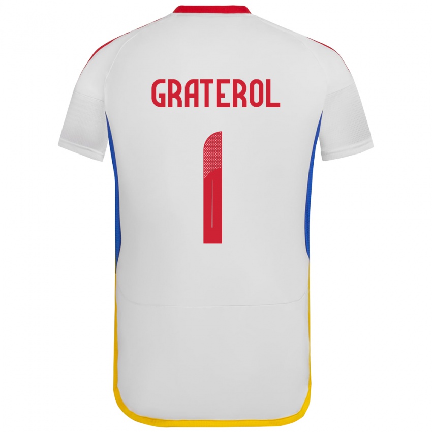 Herren Venezuela Joel Graterol #1 Weiß Auswärtstrikot Trikot 24-26 T-Shirt Schweiz