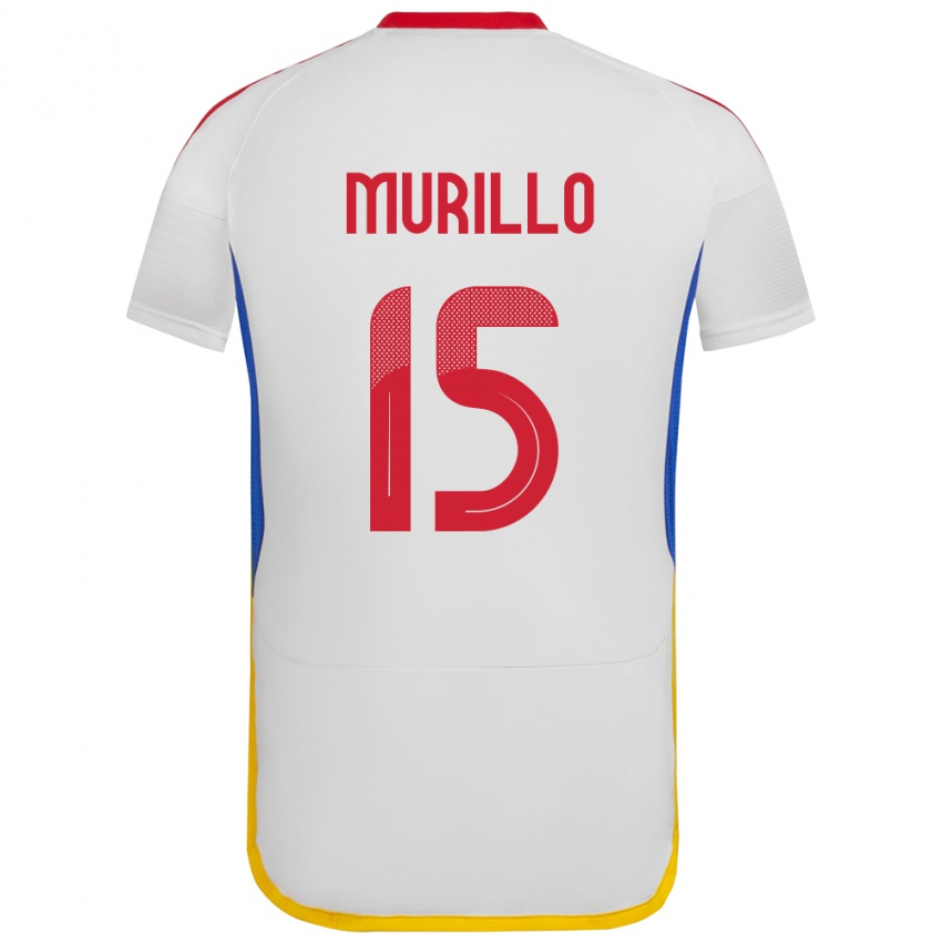 Herren Venezuela Jhon Murillo #15 Weiß Auswärtstrikot Trikot 24-26 T-Shirt Schweiz