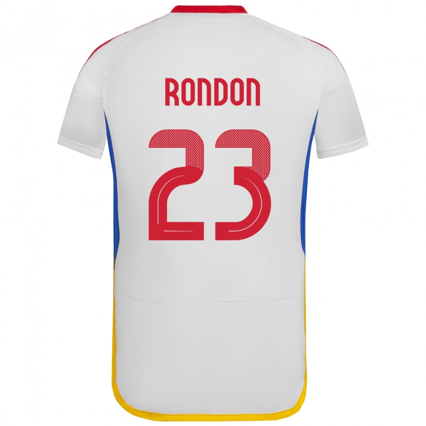 Herren Venezuela Salomón Rondón #23 Weiß Auswärtstrikot Trikot 24-26 T-Shirt Schweiz