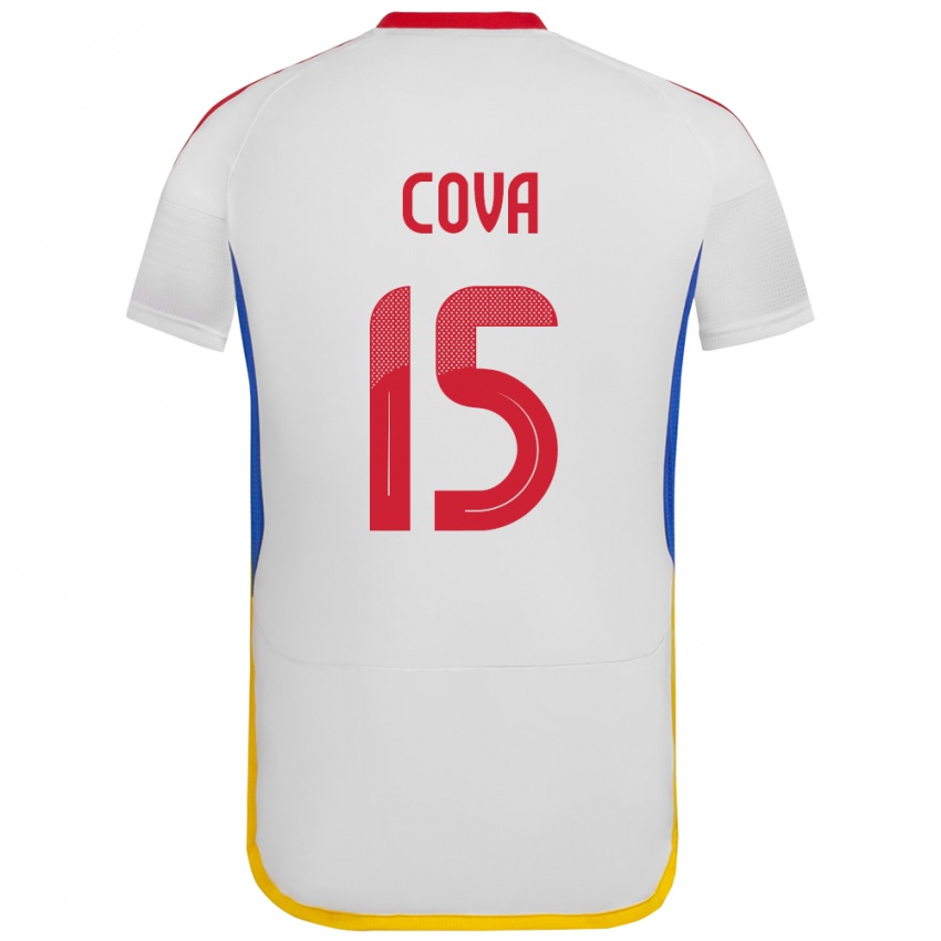 Herren Venezuela Adrián Cova #15 Weiß Auswärtstrikot Trikot 24-26 T-Shirt Schweiz