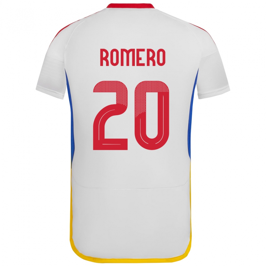 Herren Venezuela Andrés Romero #20 Weiß Auswärtstrikot Trikot 24-26 T-Shirt Schweiz