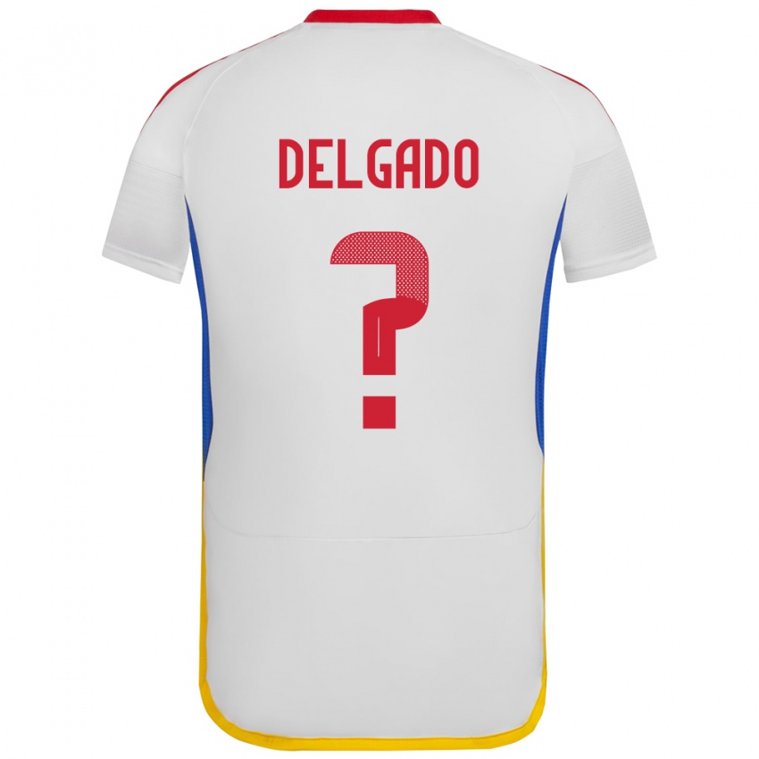 Herren Venezuela Álex Delgado #0 Weiß Auswärtstrikot Trikot 24-26 T-Shirt Schweiz