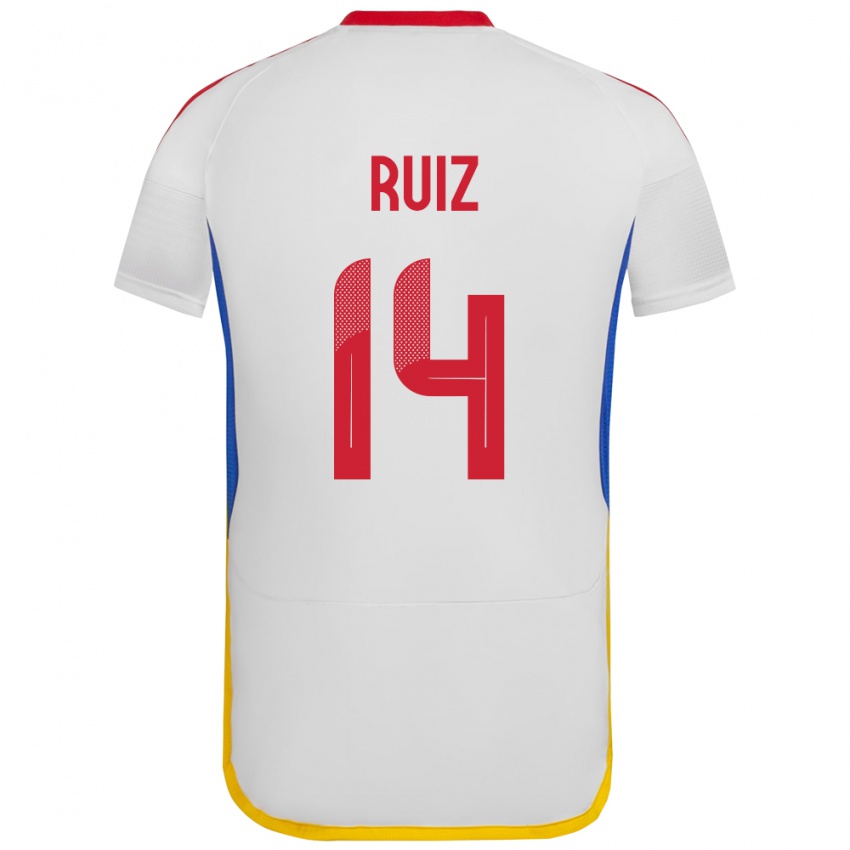 Herren Venezuela Maicol Ruiz #14 Weiß Auswärtstrikot Trikot 24-26 T-Shirt Schweiz