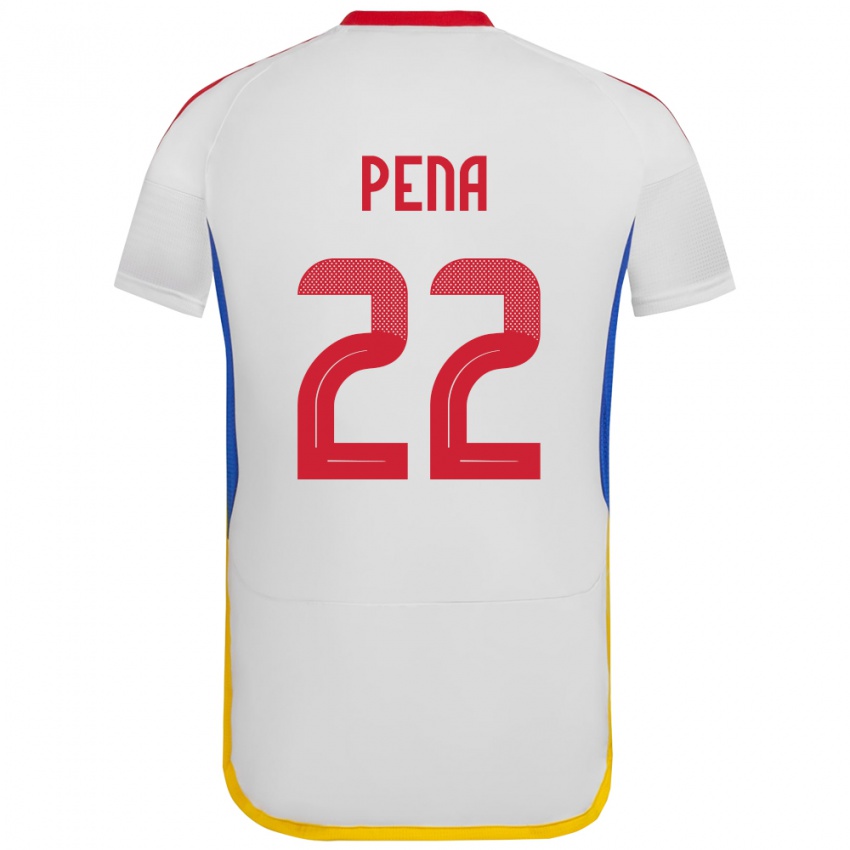 Herren Venezuela Lewuis Peña #22 Weiß Auswärtstrikot Trikot 24-26 T-Shirt Schweiz