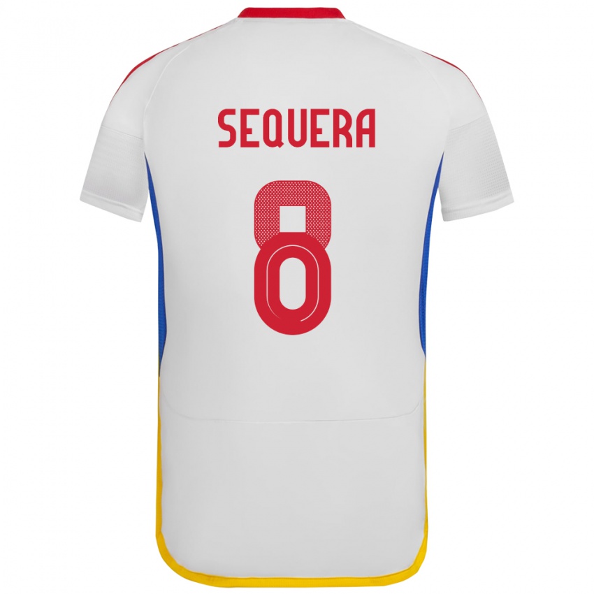 Herren Venezuela Giovanny Sequera #8 Weiß Auswärtstrikot Trikot 24-26 T-Shirt Schweiz