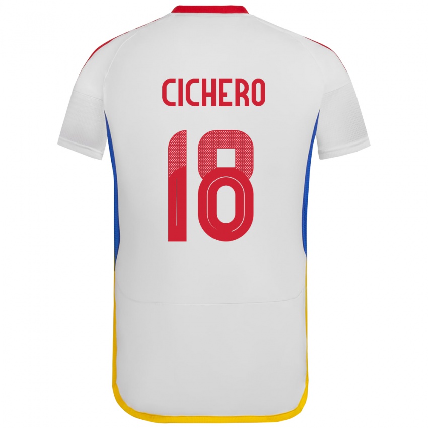 Herren Venezuela Alejandro Cichero #18 Weiß Auswärtstrikot Trikot 24-26 T-Shirt Schweiz