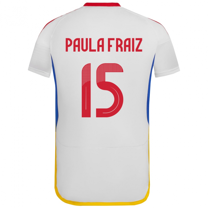 Herren Venezuela Ana Paula Fraiz #15 Weiß Auswärtstrikot Trikot 24-26 T-Shirt Schweiz