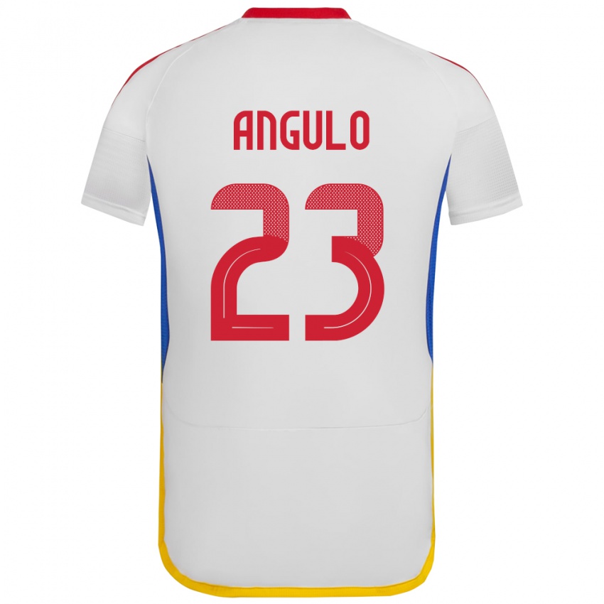 Herren Venezuela Gabriela Angulo #23 Weiß Auswärtstrikot Trikot 24-26 T-Shirt Schweiz