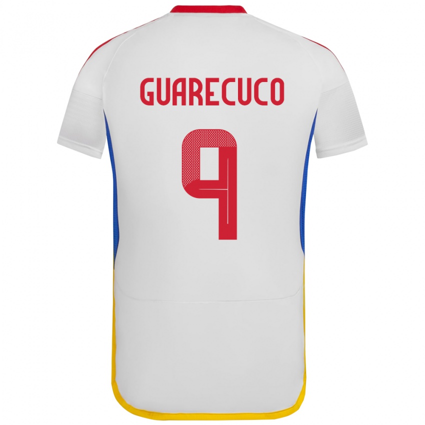 Herren Venezuela Joemar Guarecuco #9 Weiß Auswärtstrikot Trikot 24-26 T-Shirt Schweiz