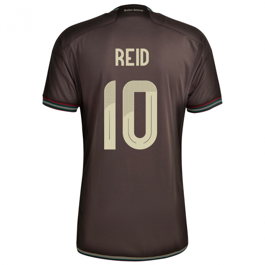 Herren Jamaika Bobby De Cordova-Reid #10 Nachtbraun Auswärtstrikot Trikot 24-26 T-Shirt Schweiz