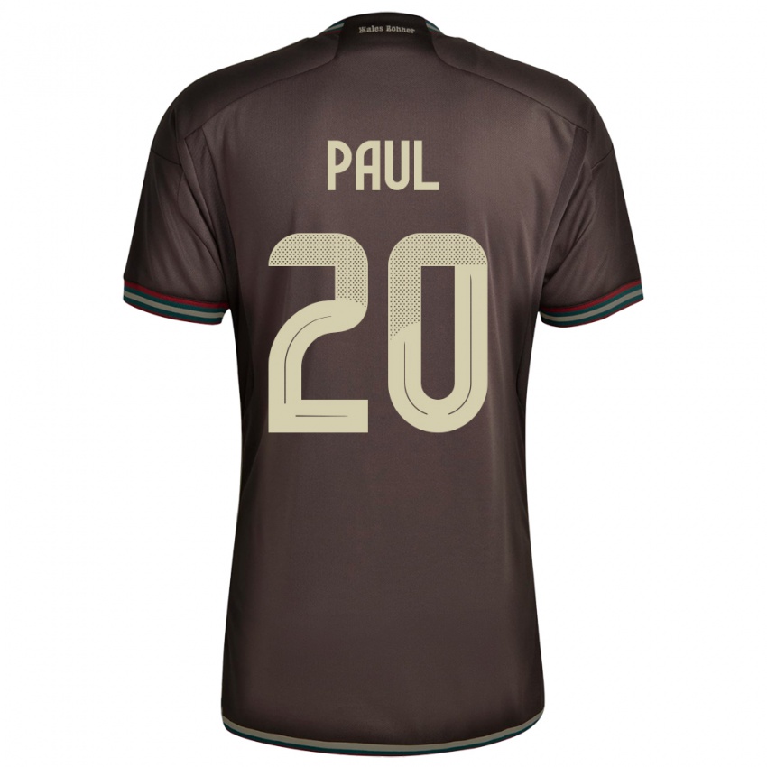Herren Jamaika Lachante Paul #20 Nachtbraun Auswärtstrikot Trikot 24-26 T-Shirt Schweiz