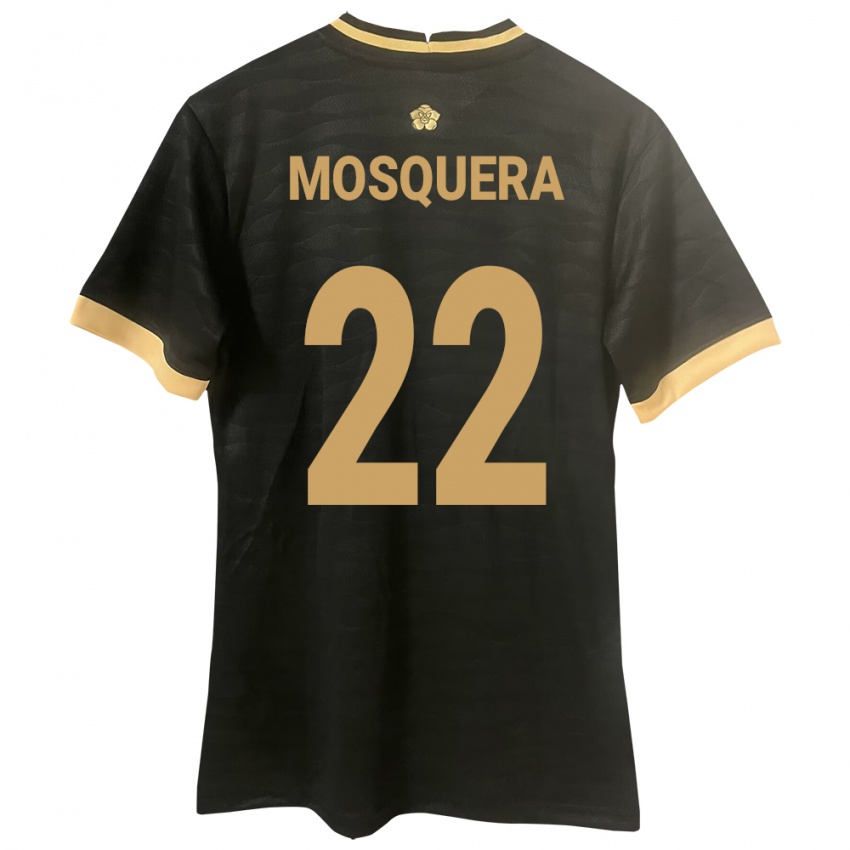 Herren Panama Orlando Mosquera #22 Schwarz Auswärtstrikot Trikot 24-26 T-Shirt Schweiz