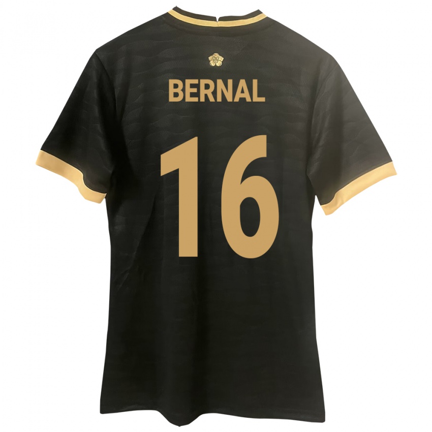 Herren Panama José Bernal #16 Schwarz Auswärtstrikot Trikot 24-26 T-Shirt Schweiz