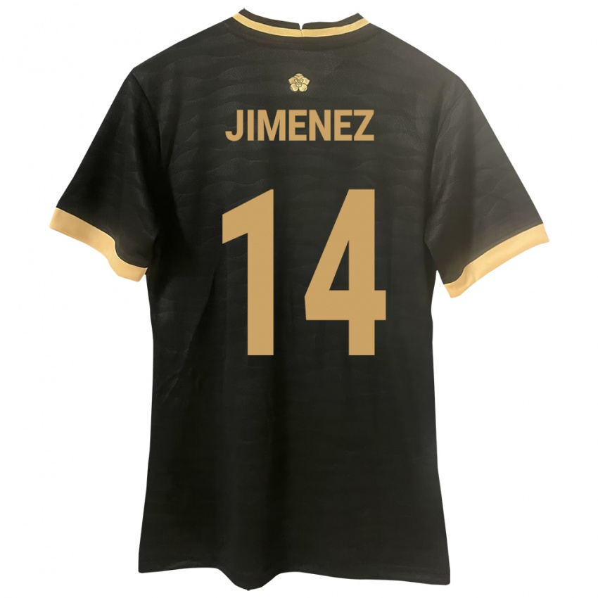 Herren Panama Juan Jiménez #14 Schwarz Auswärtstrikot Trikot 24-26 T-Shirt Schweiz