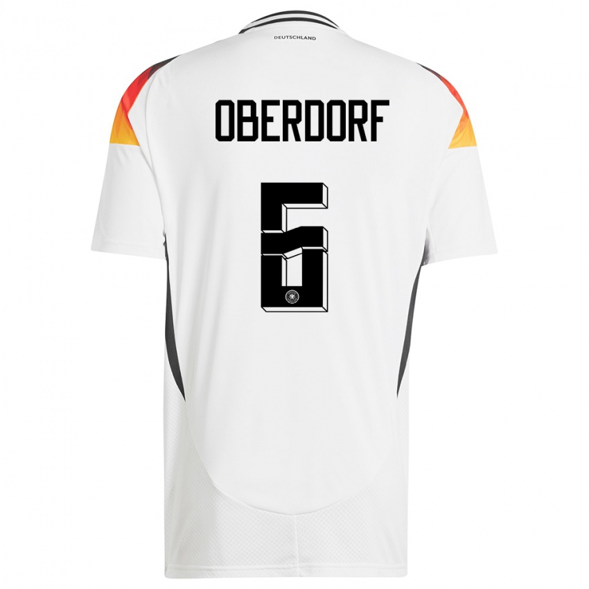 Damen Deutschland Lena Oberdorf #6 Weiß Heimtrikot Trikot 24-26 T-Shirt Schweiz