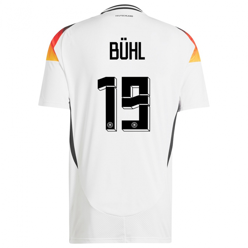 Damen Deutschland Klara Buhl #19 Weiß Heimtrikot Trikot 24-26 T-Shirt Schweiz