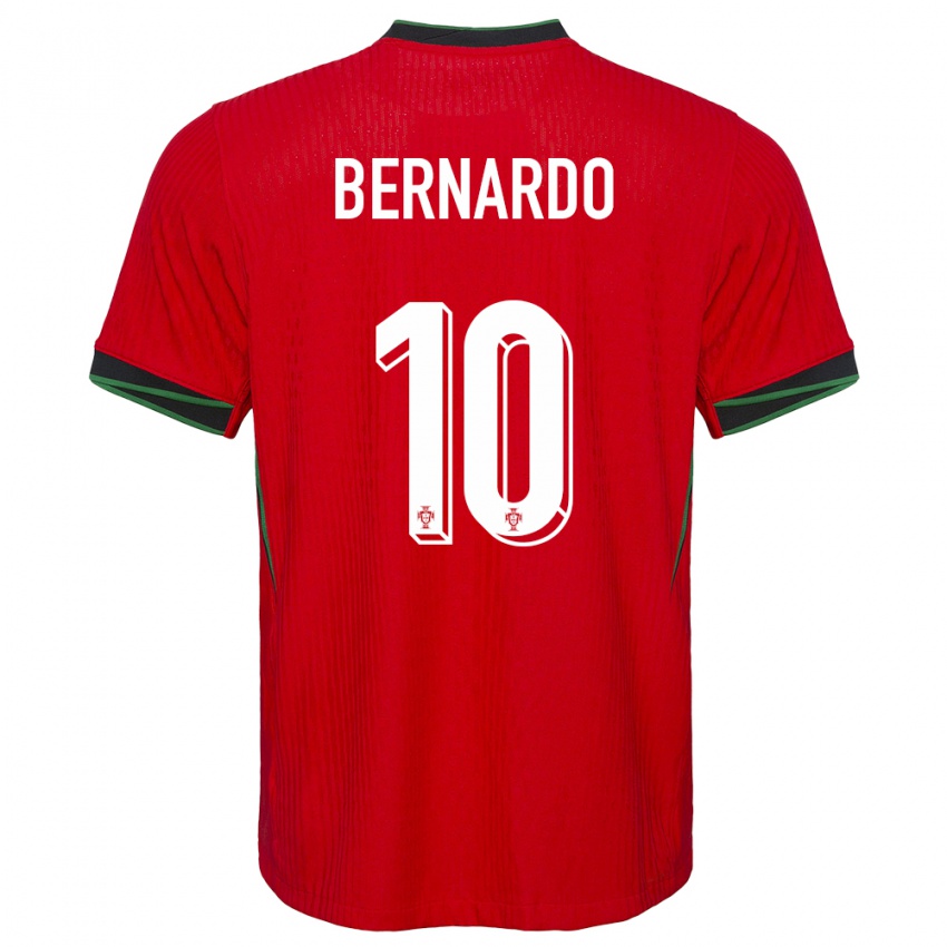Damen Portugal Bernardo Silva #10 Rot Heimtrikot Trikot 24-26 T-Shirt Schweiz