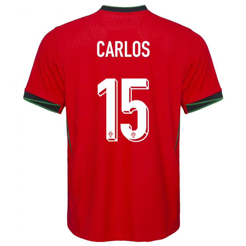 Damen Portugal Ze Carlos #15 Rot Heimtrikot Trikot 24-26 T-Shirt Schweiz