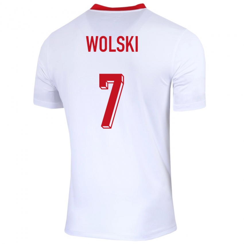 Damen Polen Filip Wolski #7 Weiß Heimtrikot Trikot 24-26 T-Shirt Schweiz