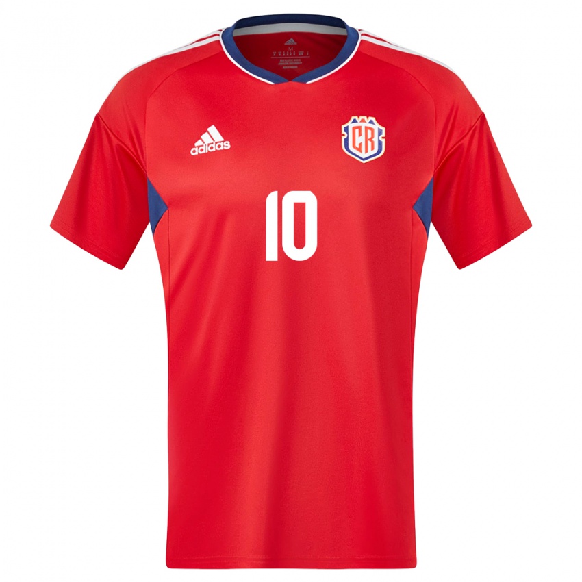 Damen Costa Rica Bryan Ruiz #10 Rot Heimtrikot Trikot 24-26 T-Shirt Schweiz