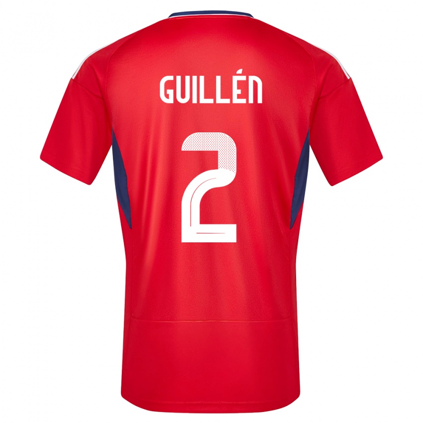 Damen Costa Rica Gabriela Guillen #2 Rot Heimtrikot Trikot 24-26 T-Shirt Schweiz
