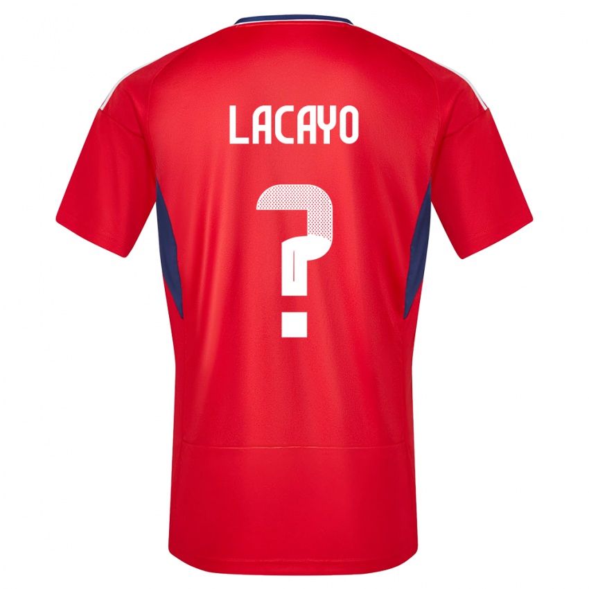 Damen Costa Rica Marcelo Lacayo #0 Rot Heimtrikot Trikot 24-26 T-Shirt Schweiz