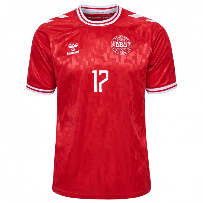 Damen Dänemark Jens Stryger Larsen #17 Rot Heimtrikot Trikot 24-26 T-Shirt Schweiz