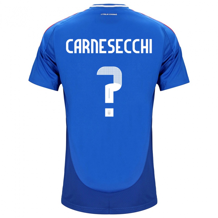 Damen Italien Marco Carnesecchi #0 Blau Heimtrikot Trikot 24-26 T-Shirt Schweiz