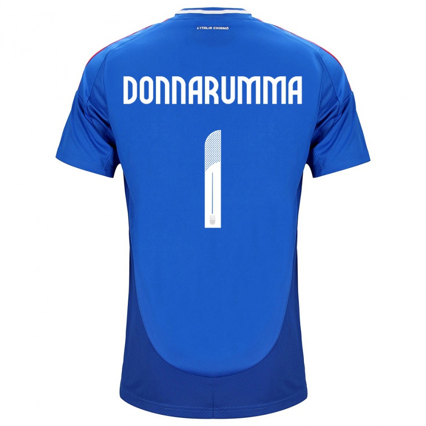 Damen Italien Gianluigi Donnarumma #1 Blau Heimtrikot Trikot 24-26 T-Shirt Schweiz