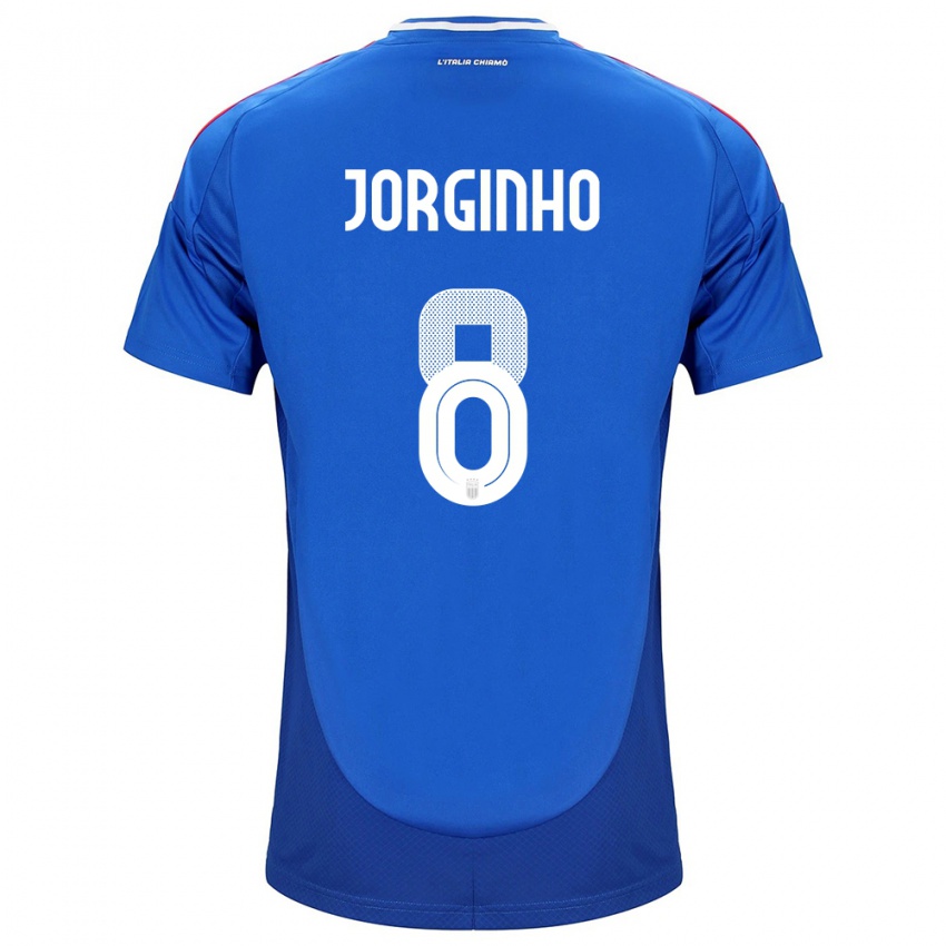 Damen Italien Jorginho #8 Blau Heimtrikot Trikot 24-26 T-Shirt Schweiz