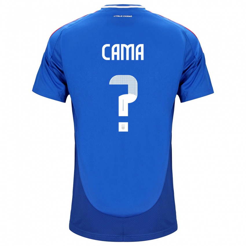 Damen Italien Cristian Cama #0 Blau Heimtrikot Trikot 24-26 T-Shirt Schweiz