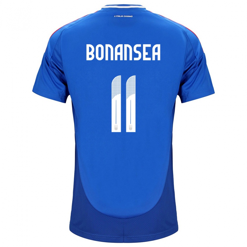 Damen Italien Barbara Bonansea #11 Blau Heimtrikot Trikot 24-26 T-Shirt Schweiz